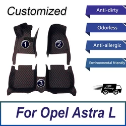 Car Floor Mats For Opel Astra L Vauxhall Astra PHEV C02 2021 2022 2023 Hatchback Anti-dirty Car Mats Floor Car Accessories