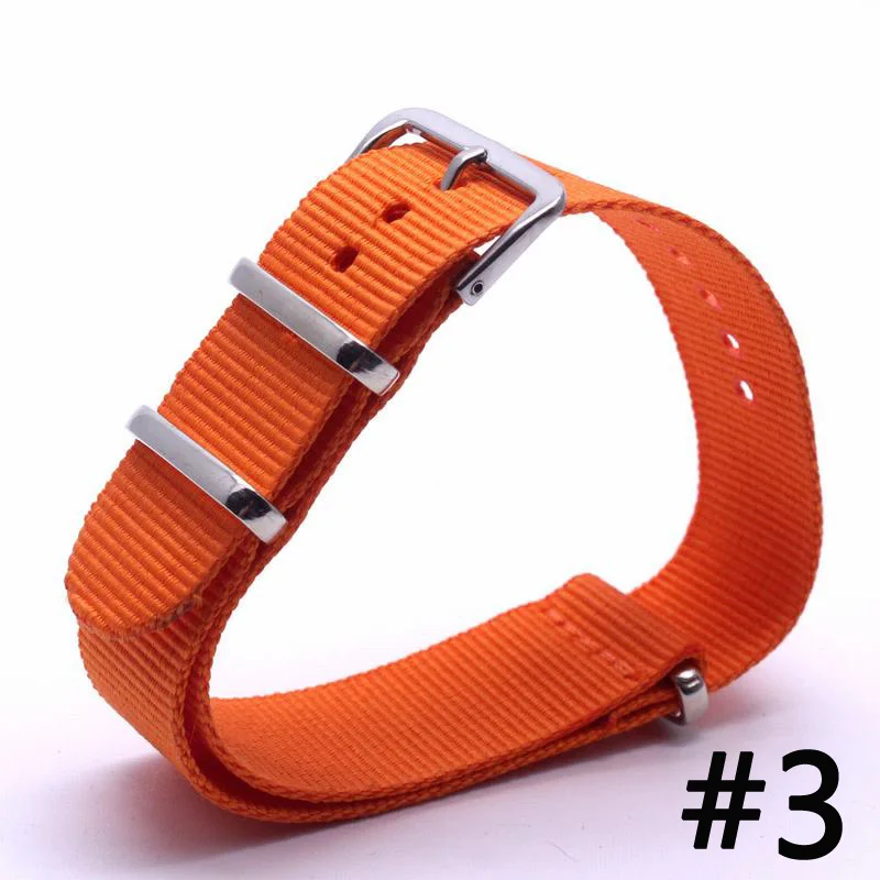 1Pcs Nylon Watchbands 16mm 18mm 20mm 22mm 24mm Sport Woven Fabric Nylon Strap Colorful Wristband Watch Belt