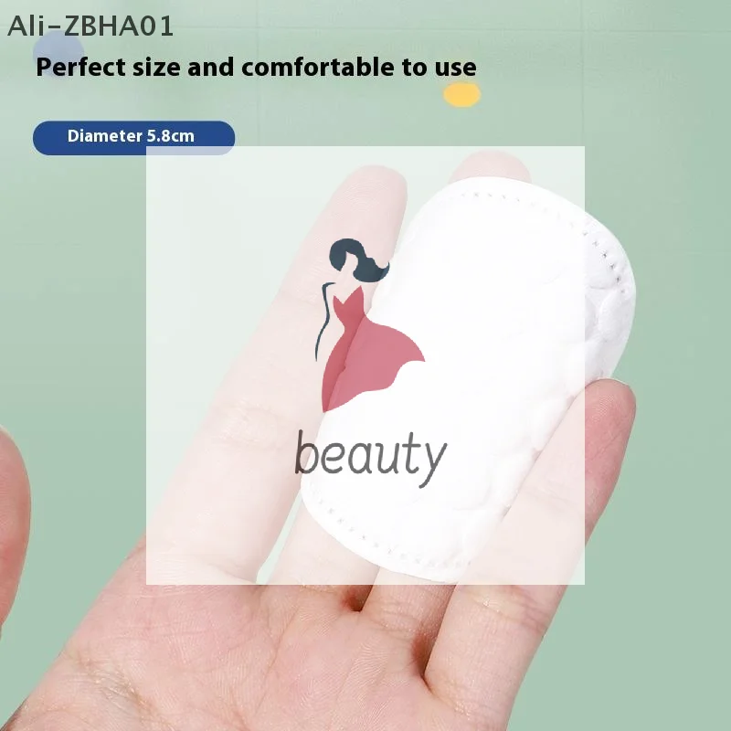 100 Uds. Almohadillas de algodón con textura de perlas de doble cara, almohadillas desmaquillantes circulares suaves y transpirables utilizadas para limpieza Facial diaria