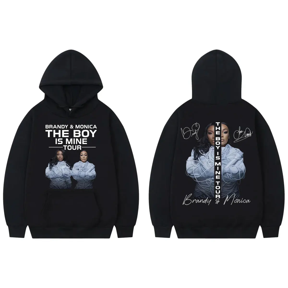 

Singer Brandy & Monica The Boy Is Mine Tour 2025 Merch Hoodie Men's Women's Fashion Aesthetic Sweatshirts Casual Loose Pullovers