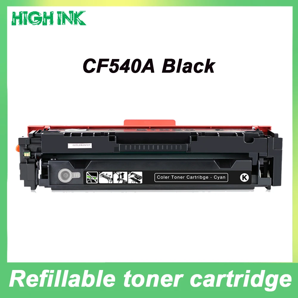 1pcs Black Compatible for hp 203A CF540A toner cartridge for HP LaserJe Pro M254nw M254dw MFP M281fdw M281fdn M280nw printer