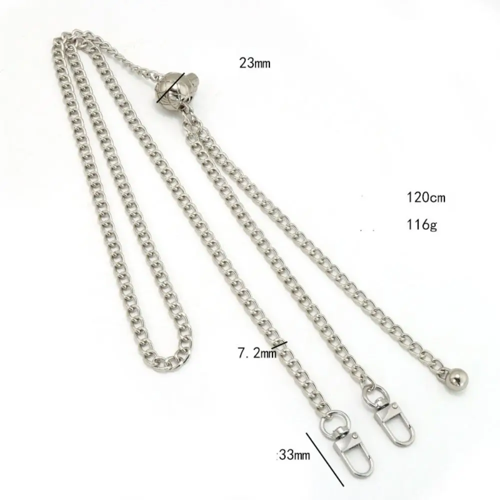 Metal Golden Balls Chain High Quality 1.2m Small Non-fading Adjustable Chain High-end Shoulder Strap Bag Accessories