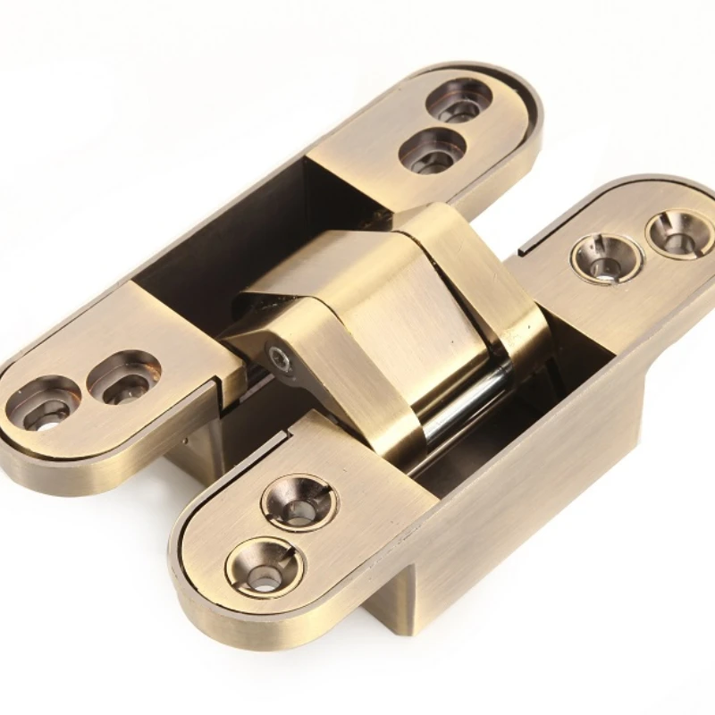 Concealed Mortise Hinge for Gate Door Cupboard Furniture Hardware Set 180 Degree 19*95mm Full Stainless Steel