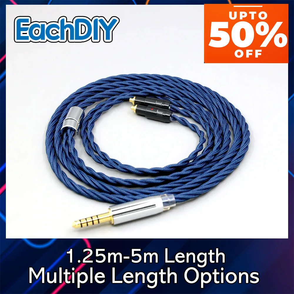 

Кабель для наушников OCC Graphene Pure 99% из серебряного сплава с полными рукавами для наушников Shure SRH1540 SRH1840 SRH1440 8601