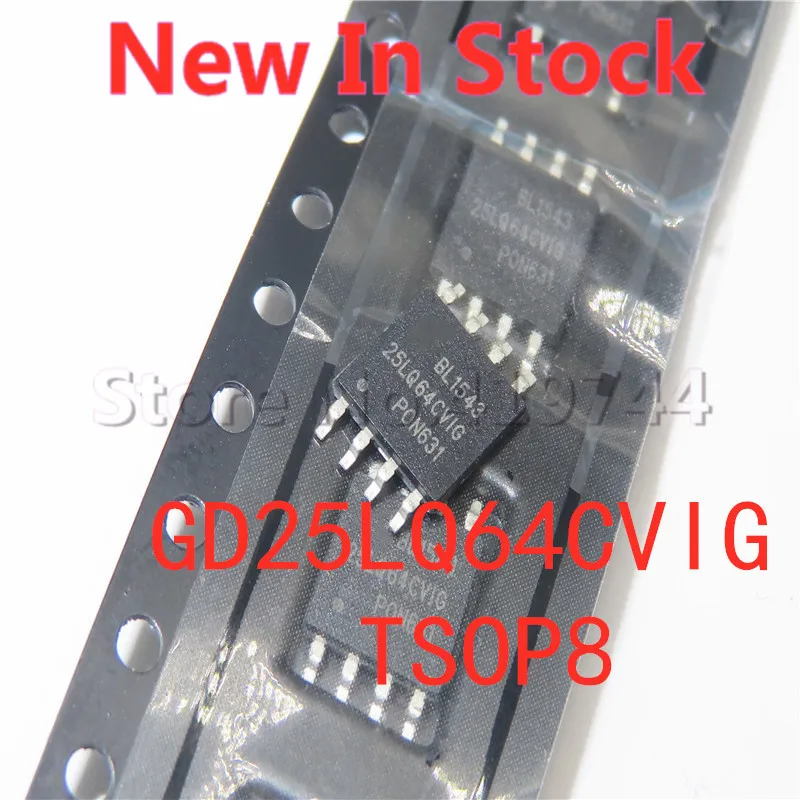 메모리 IC 칩 재고 정품, 100% 품질, GD25LQ64CVIG 25LQ64CVIG 25LQ64 TSOP-8 SMD, 8M 1.8V, 5PCs/로트, 신제품