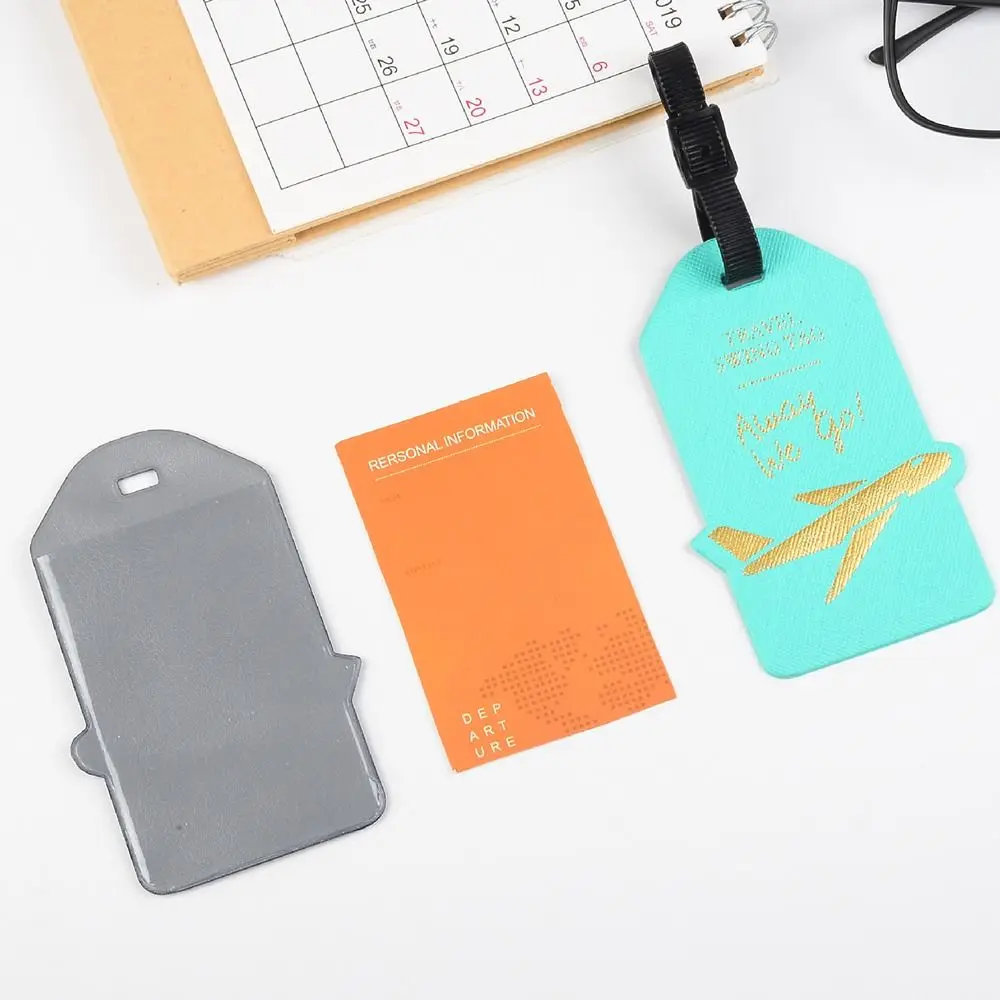 Holiday Travel Airplane Check-in Handbag Label Airplane Suitcase Tag Boarding Pass Luggage Tag Aluminum Alloy Listing