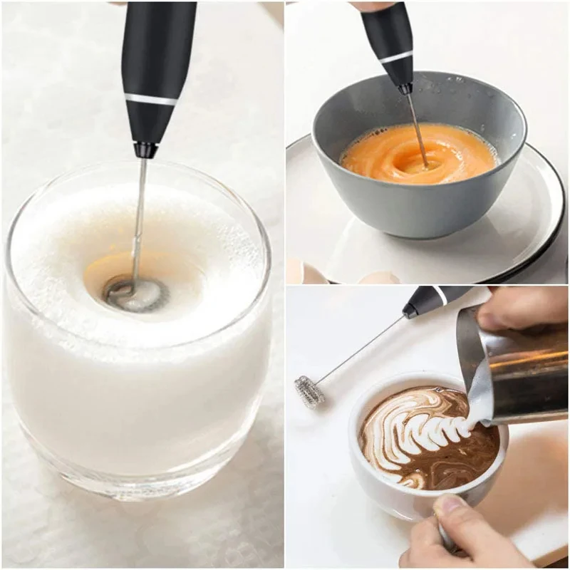 Electric handheld milk frother, egg beater, beverage coffee machine, 3-speed portable jam cake cream machine, kitchen blender