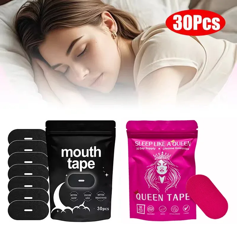 30Pcs Anti Snoring Sleep Strips Adhesive Tape Breathable Mouth Tape Sleep Accessories For Improving Sleep