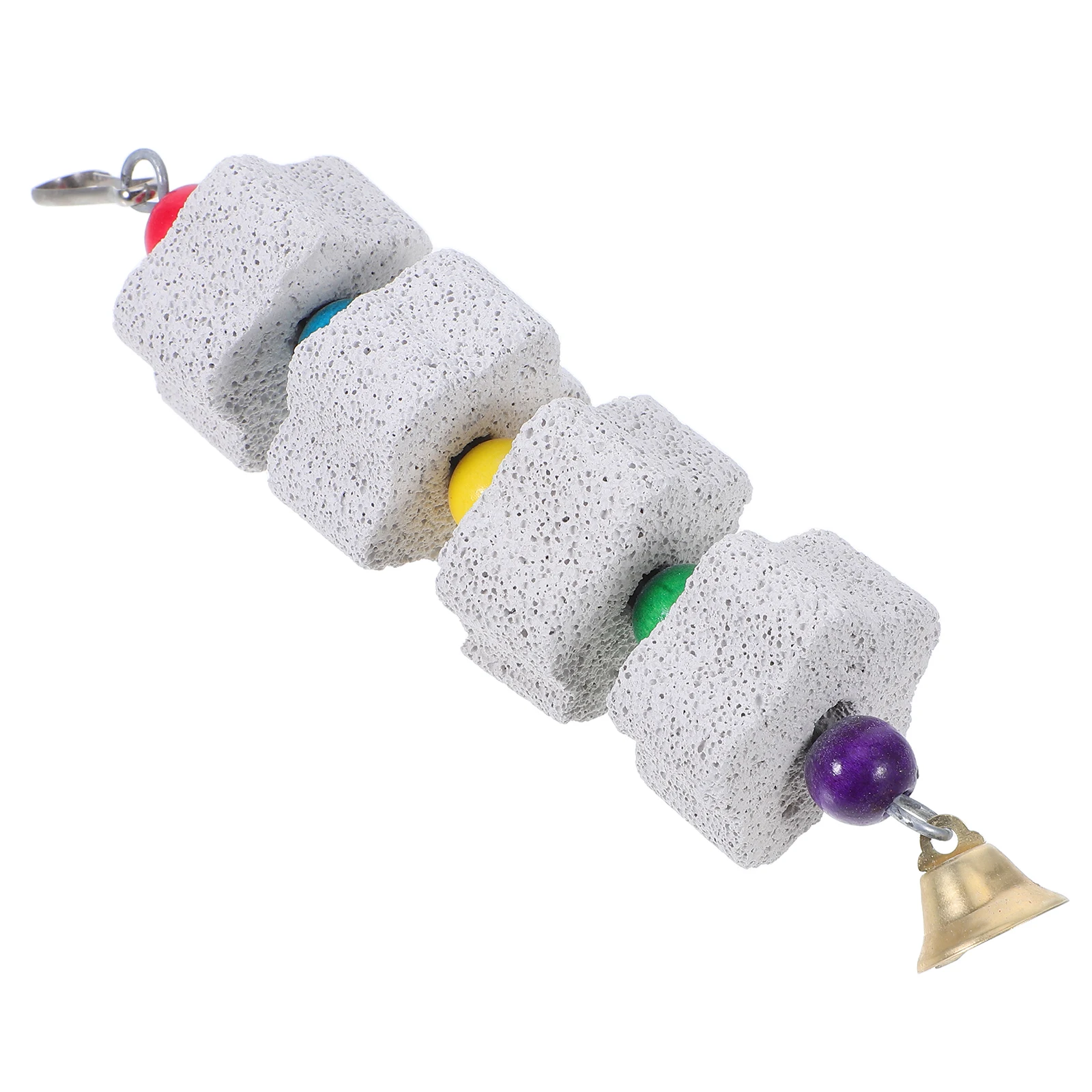 

Natural Bird Beak Grinding Stone Parrot Chew String Squirrel Teeth Grinding Stone for Hamsters Rabbits Small Animals