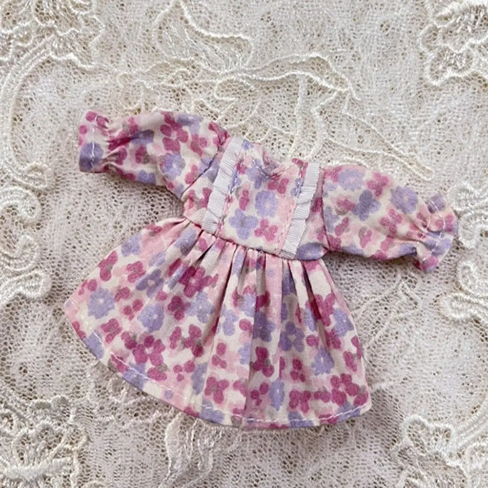 Robes imprimées faites à la main, accessoires à manches longues, vêtements de poupée, jupe, multi-styles, hauts de poupées à la mode