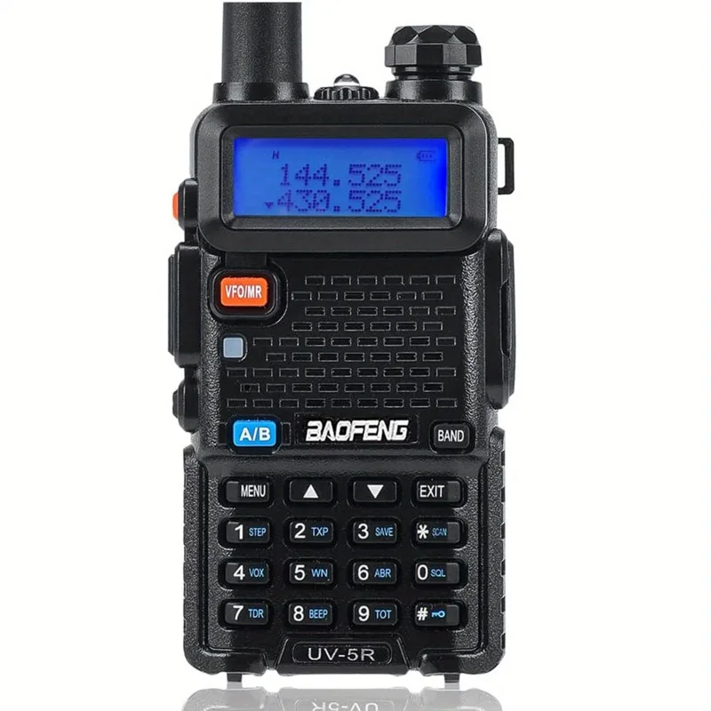 

UV-5R Two Way Radio Dual Band VHF136-174MHz UHF 400-480MHz Walkie Talkie 1800mAh Li-ion Battery(Black) USB Two Way Radio, 2pcs