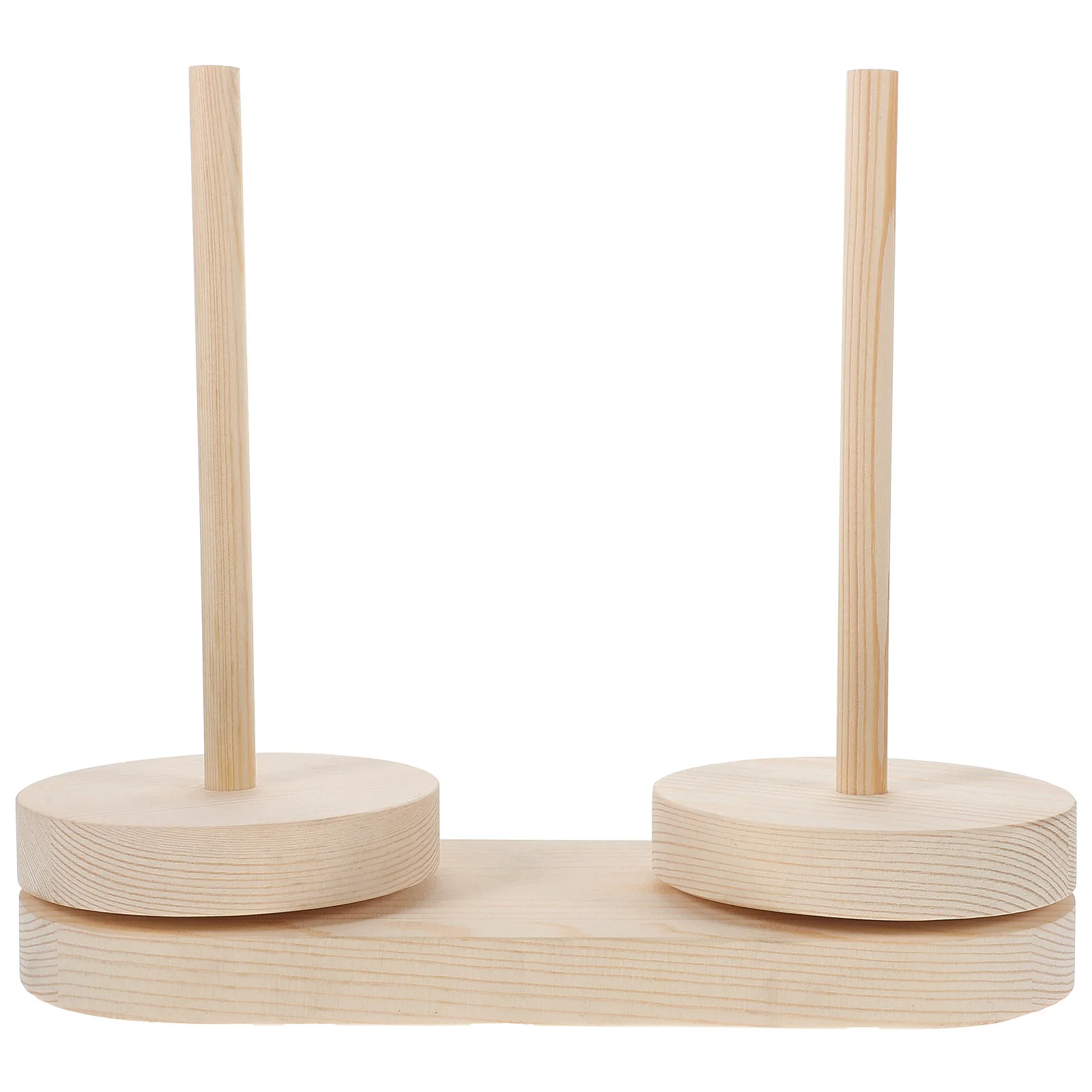 

Winding Wool Spool Holder Sewing Storage Small Bobbin Tool Wooden Rotating Yarn