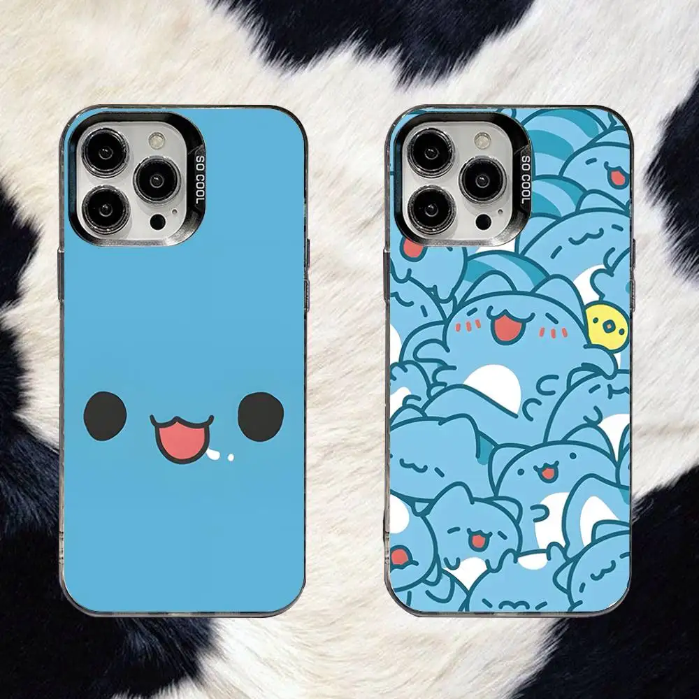 

Милый чехол для телефона B-Bugcat Capoo для iPhone 16,15,14,13,12,11,8,7,Pro,Max,Plus,Mini,XS,SE Anti Fall Black Matte Hard