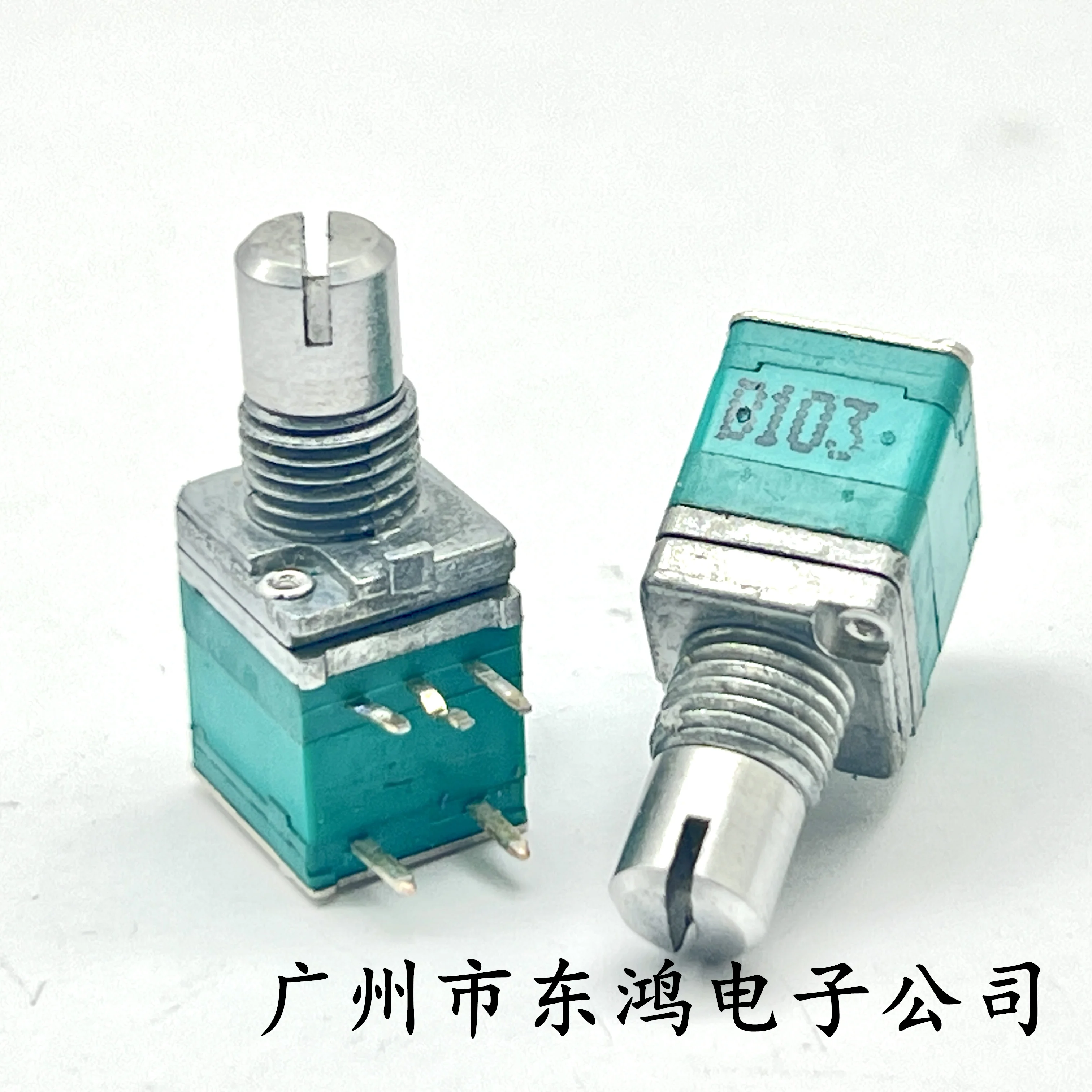 2 PCS 09 single link precision potentiometer with rotary switch B10K shaft length 11mm