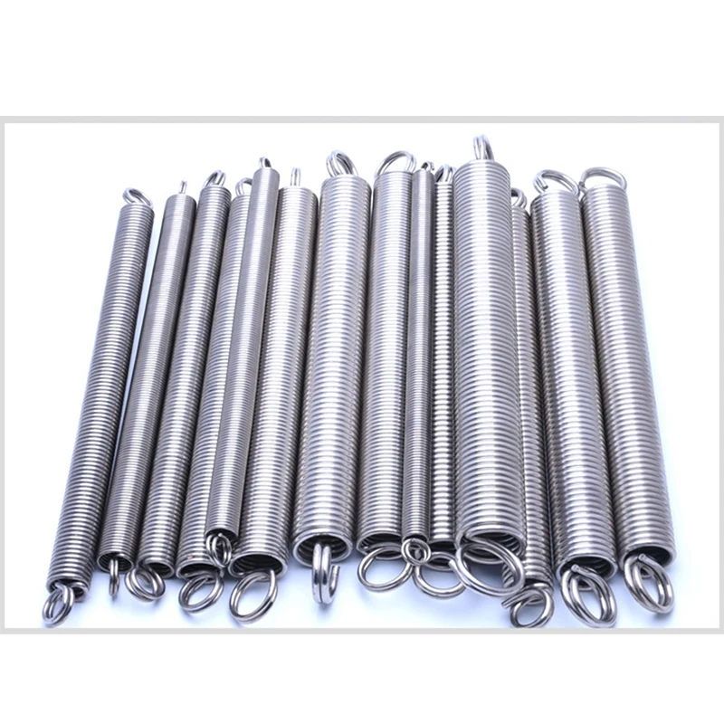 1PCS 3mm/4mm Wire Dia 304 Stainless Steel O Ring Hook Extension Spring Tension Spring Coil Spring Dual Hook Spring L=300mm