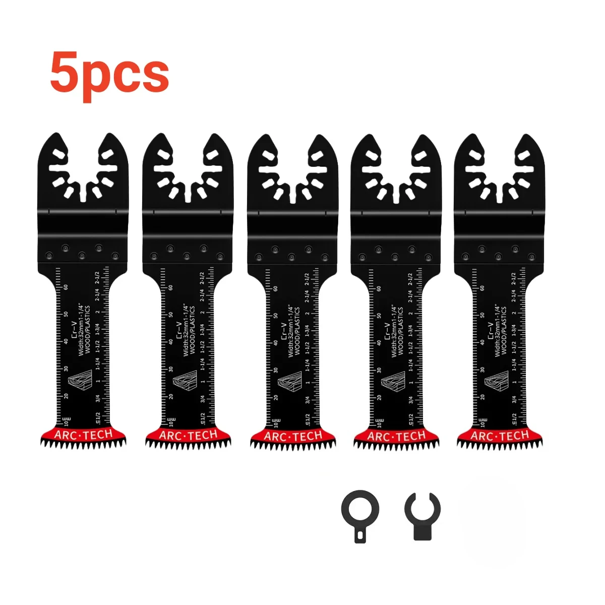 

5Pcs Mixed Universal Oscillating Saw Blades Set, Multi Tool Swing Saw Blades Accessories Suitable for Makita Dewalt Milwaukee