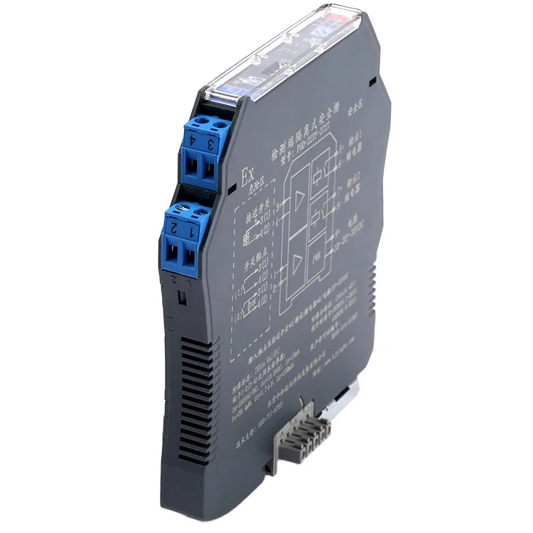 K-type intrinsically safe isolated safety barrier DC motor 1 input 2 output 4-20mA TC input output PVC  1 unit per package