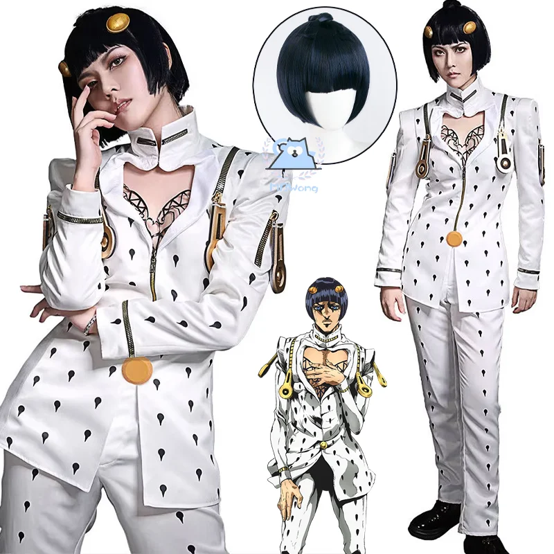 

Аниме JOJO Bruno Bucciarati Косплей Костюм Buccellati Косплей Наряд Невероятные Приключения Для Хэллоуина Взрослых Женщин Мужчин en