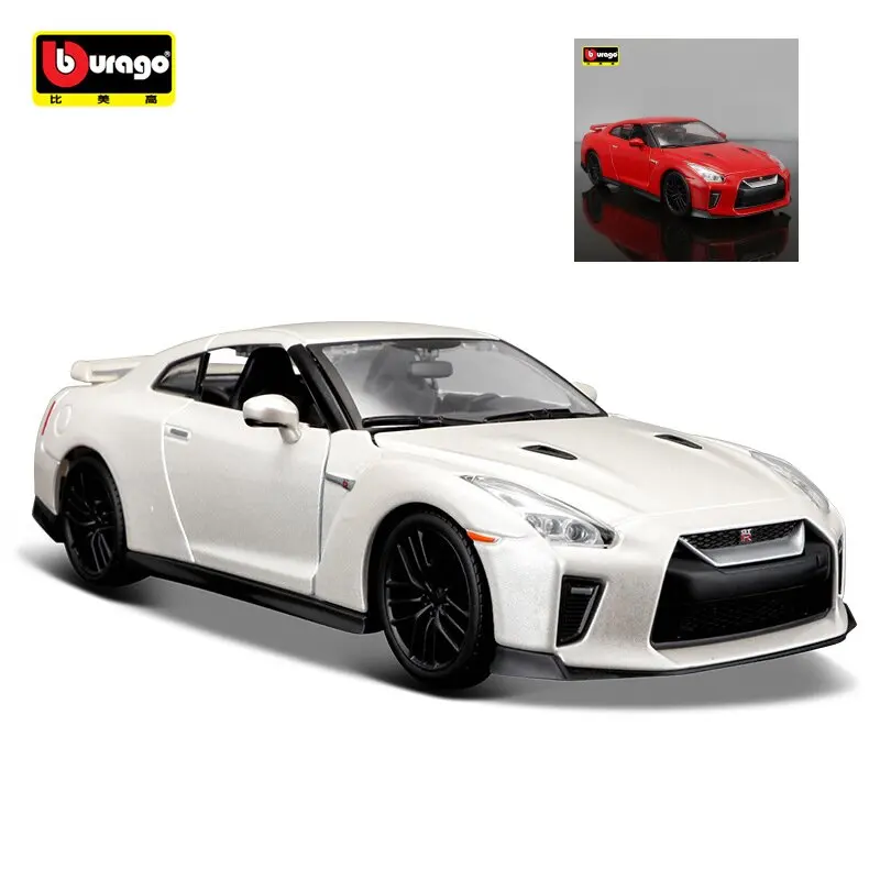 

Модель автомобиля Nissan GTR из сплава, модель автомобиля, подарок на день рождения, украшение, подарок, игрушка для мальчиков, 1: 24
