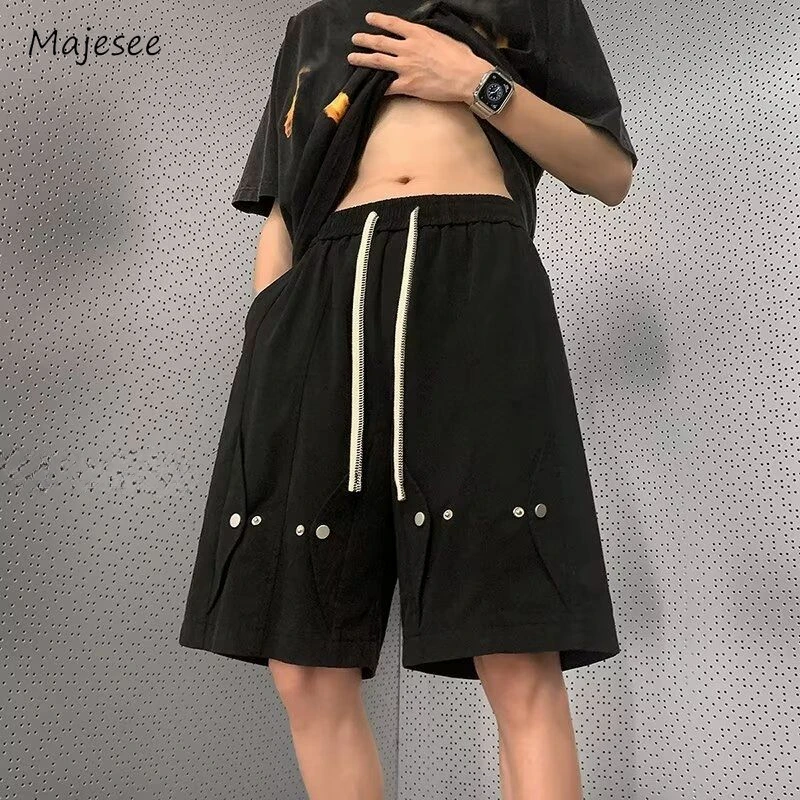 Shorts Men Summer Casual Sporty Simple Drawstring High Street Charming Breathable Korean Style Cozy Soft All-match Students New