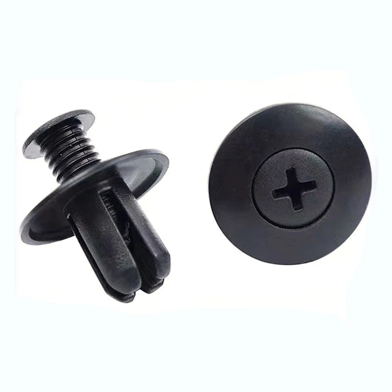 

8mm 6mm Auto Fastener Rivet Clip Plastic Retainer Trim Panel Retainer Fastener Screw For Car Bumper Door Panel Fender Liner Clip