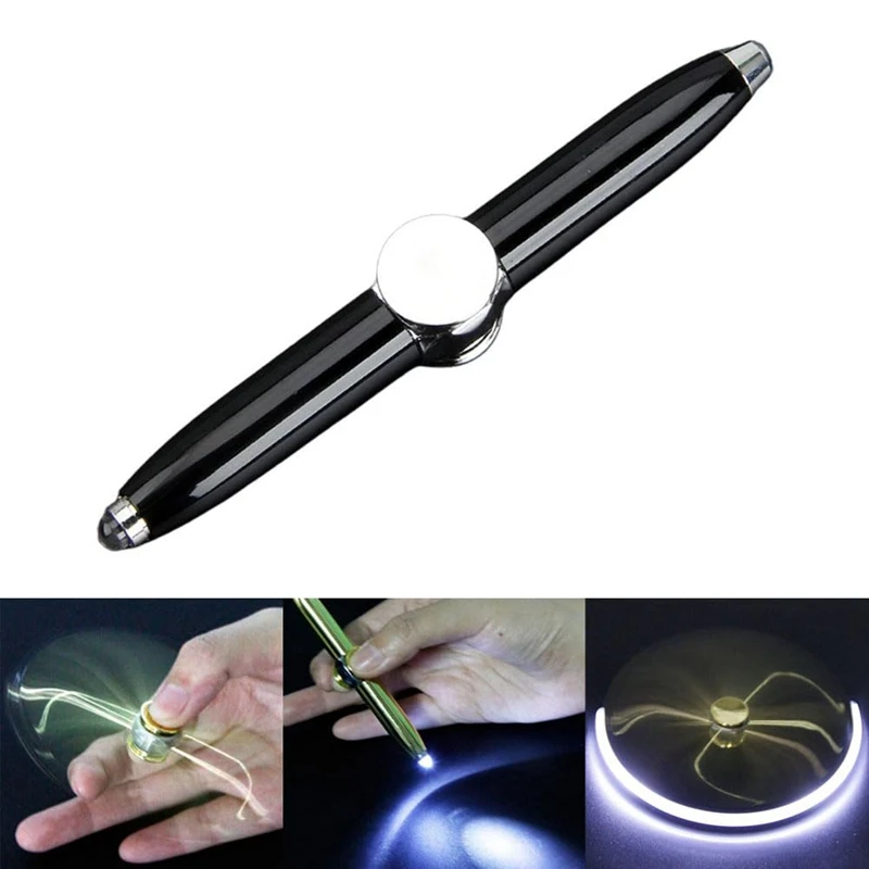 Spinning Pen, Pen With LED Light, Writing Tool,Illuminated Tip Pen, Ballpoint Pen For Lighting For Writing In The Dark Durable