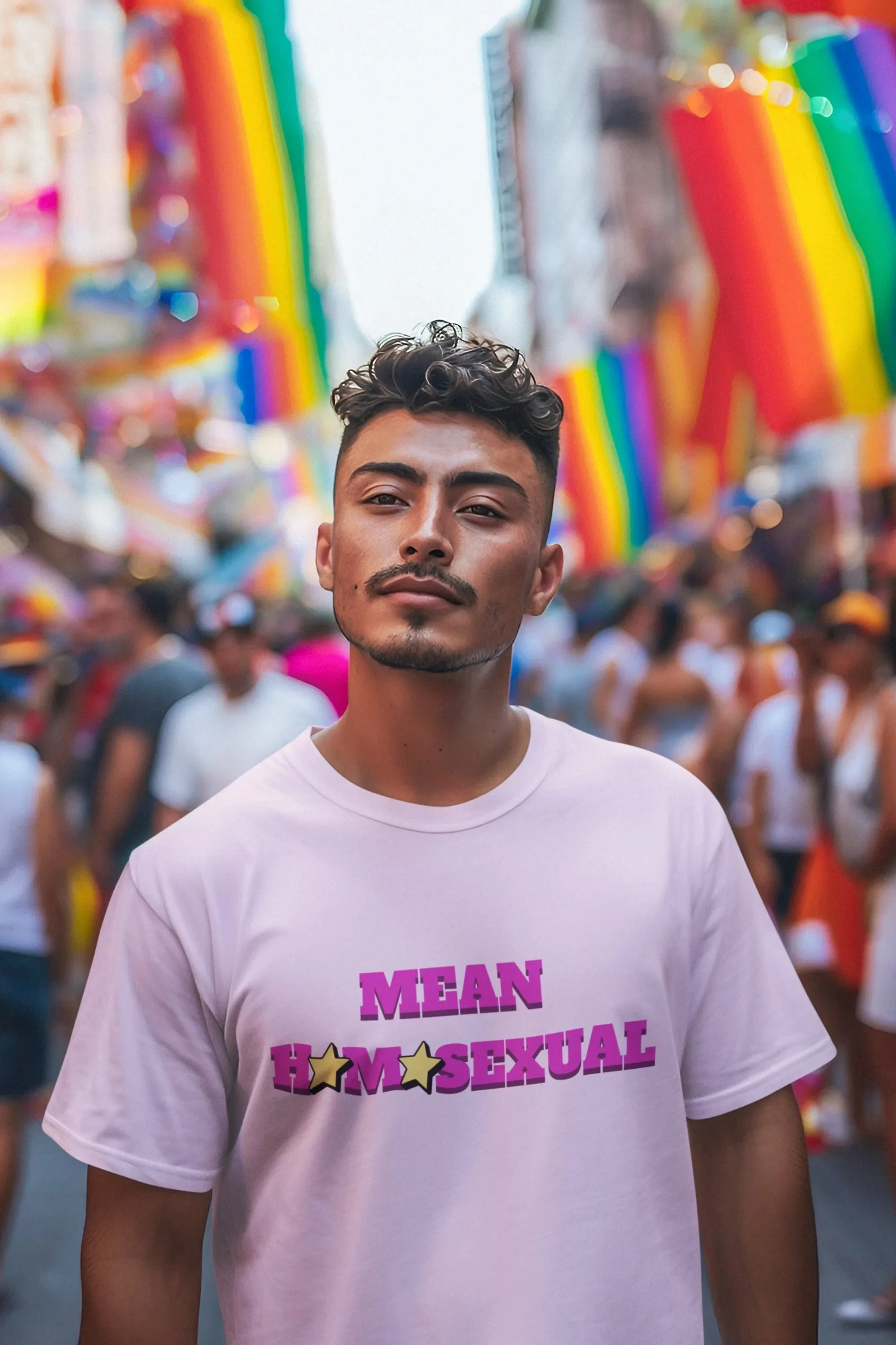 Mean Homosexual Funny T shirt Pride Gay Love Unhinged Cursed Ugly