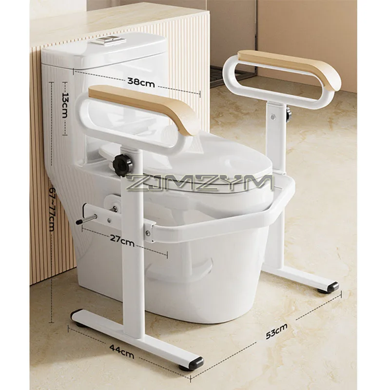 قضبان إمساك مضادة للانزلاق لدرابزين الأمان تدعم دعامة ذراع المرحاض ومسند ذراع غير مثقوب ومساعدة الوقوف