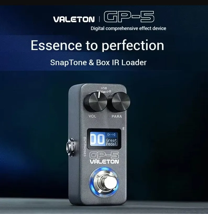 Valeton GP-5 Electric Guitar Integrated Effect Mix Bass Device Loader Supports Loading Third-party Enclosure IR Files