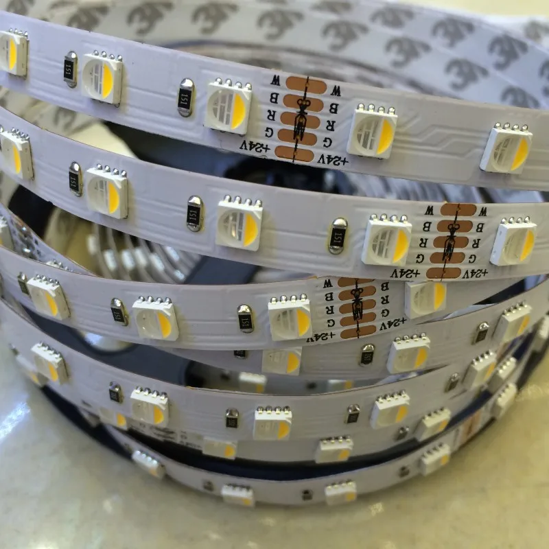 New arrival 4 colors in 1 led RGBW LED strip waterproof 24V 12V 5050 smd 60LED/m 5m/Roll RGBW LED strip light