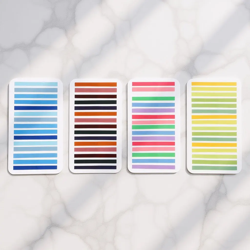 

4Set Reading Labels Repositionable Book Tabs for Study Notes Slim Index Markers Adhesive Page Tabs for Planners Notebooks and