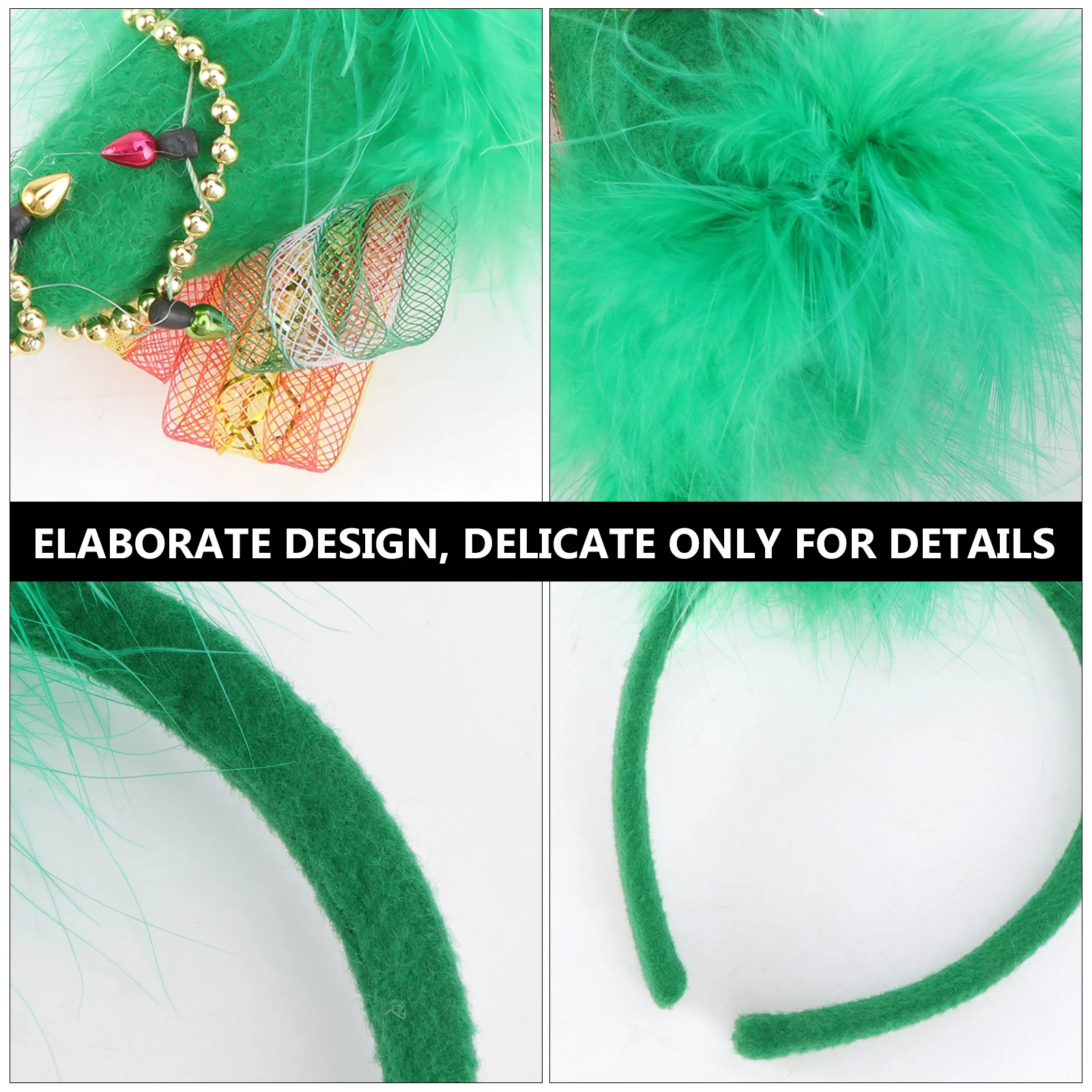 

Christmas Tree Headband for Comfortable Size Lightweight Non-Deformable Hair Hoop Christmas Festival Decorative Hair