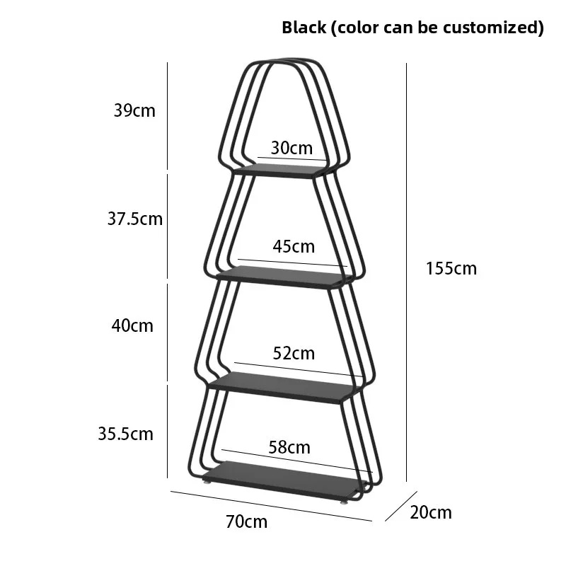 Twelve-color Christmas tree,shelf floor,household balcony,indoor living room,multi-layer flower stand,storage wrought iron frame