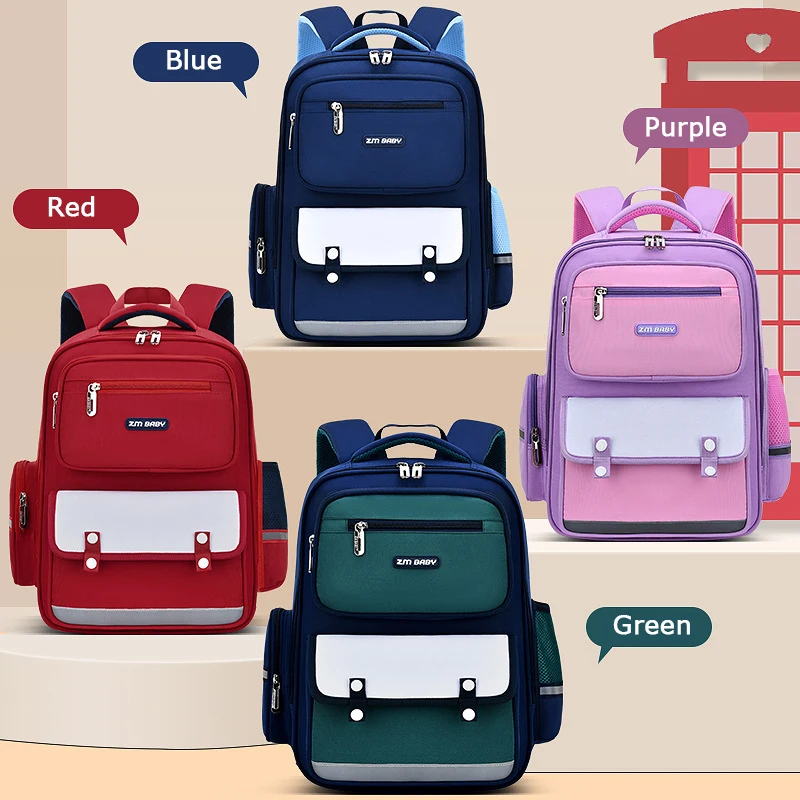 2 Size  Chinese Style Retro Children Orthopedic School Bags For Teenager Boys Girls Student Backpacks Kids Schoolbags Mochila