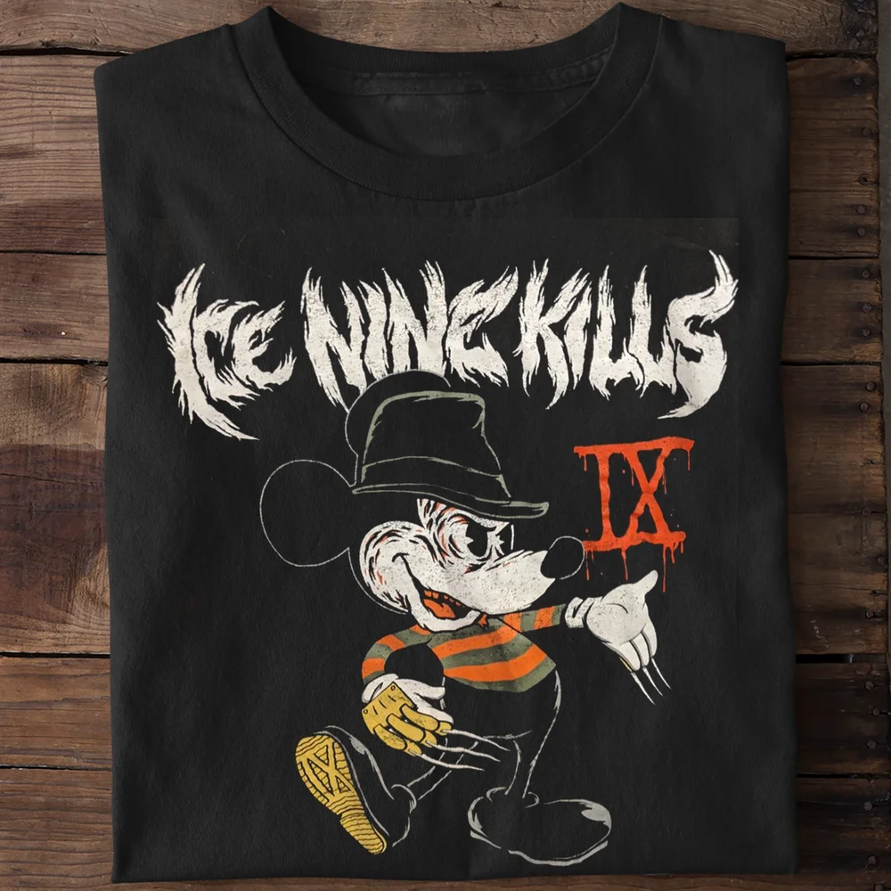 Rare Ice Nine Kills Band Cotton Short Sleeve Black Allsize Unisex T-Shirt S-5XL