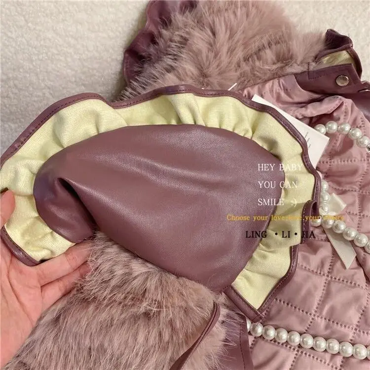 Girls' Thickened Western-style Imitation Fox Fur Grass Coat Korean Version Winter New Baby Fur Coat Children's Clothing Warm 5