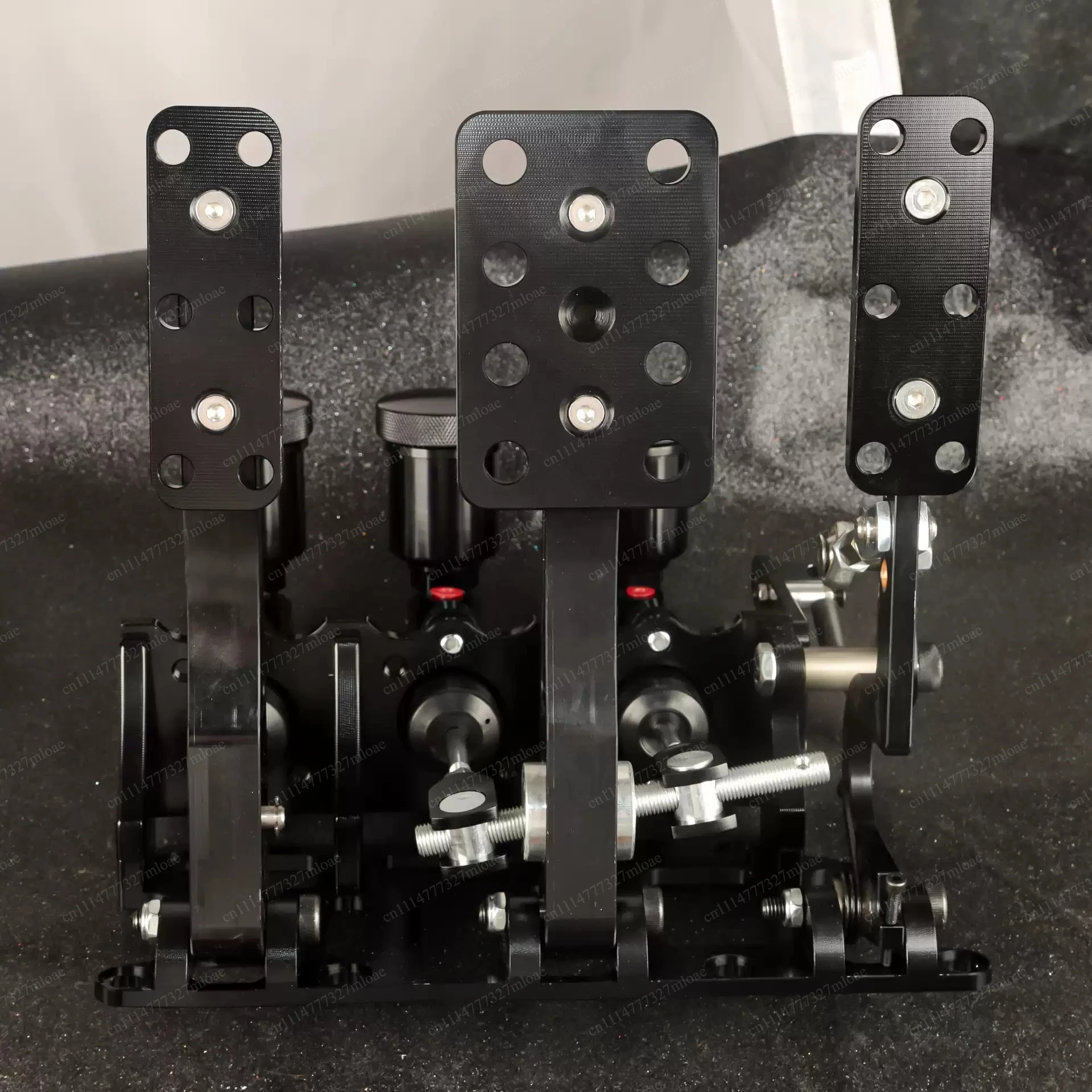 New Racing Master Cylinder Pump Hydraulic Clutch Offset 1-1 3-Pedal Floor Type Aluminum Brake Pedal Box Kit