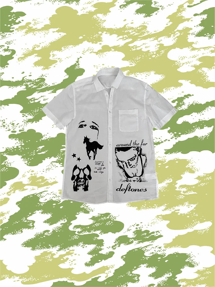 

Женская и мужская рубашка с принтом, весенняя одежда, повседневная женская мужская рубашка, украшение, блузка с коротким рукавом, женские рубашки, верхняя рубашка