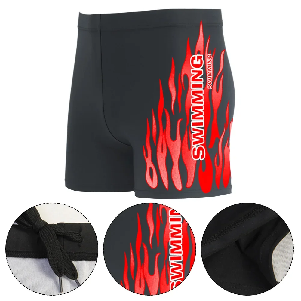 Beach Trunks Men Swimwear Beach Activities Bathing Suit Comfortable Fit Elastic Waistband Lightweight Swim Shorts