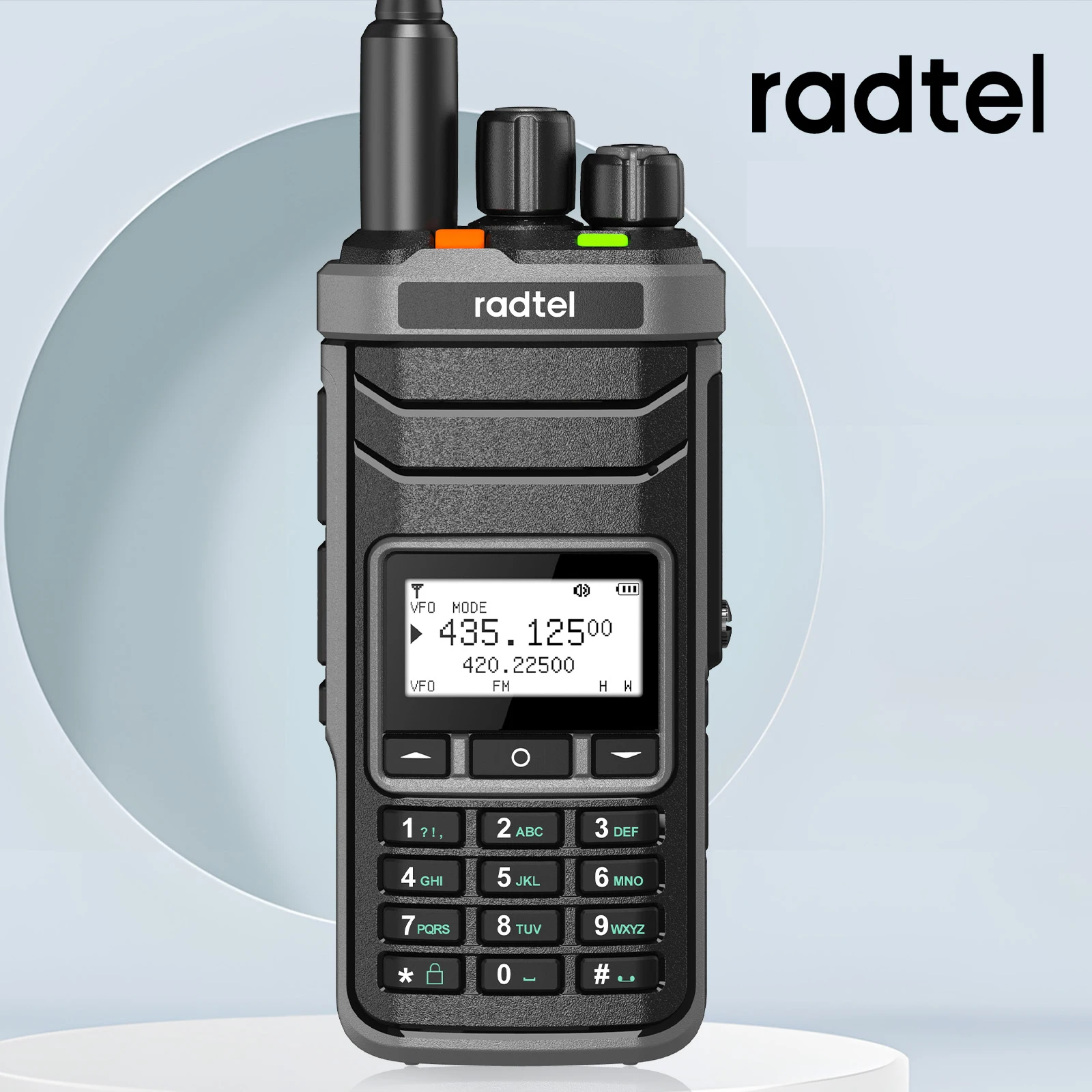 Radtel RT-860 or RT-860G HF UHF VHF Ham Radio with Short Wave Middle Wave reception Dual Band with 1024 Channels, Type C charge