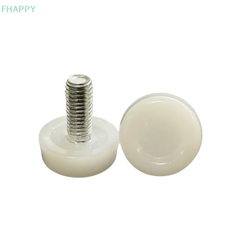 4 pezzi nero bianco ferro plastica mobili tavolo sedia divano gamba piedi livellatore regolabile scorrimento slide pad M6 M8