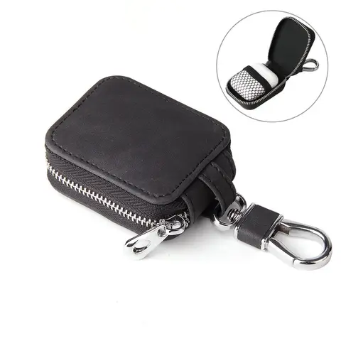 For Apple AirPods 1/2/3/Pro/Pro 2 Portable Multi-functional Leather Bluetooth Mini Earphone Protective Case Sleeve W/ Zipper
