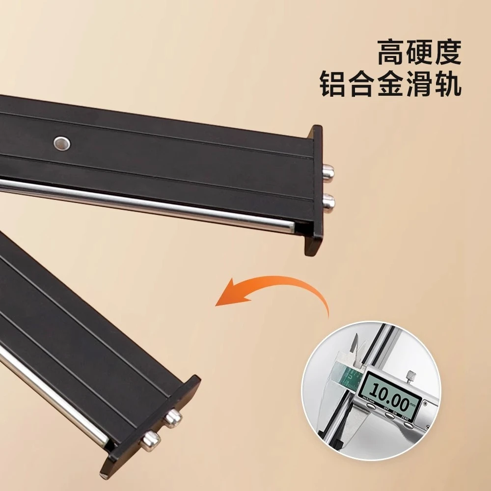 Jewelry display cabinet, bottom-mounted slide, hidden, silent pull-out telescopic flat push, desktop bay window track