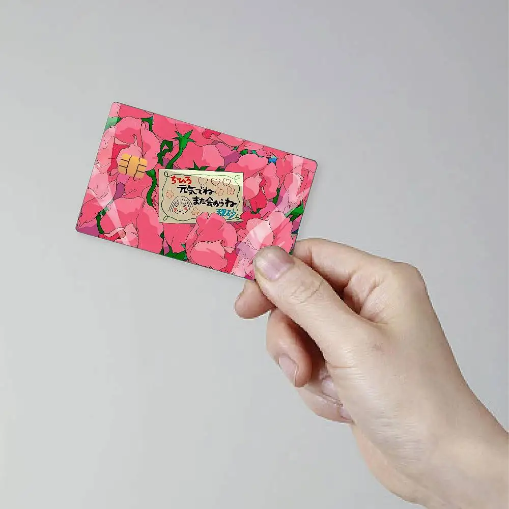 Pegatinas para Tarjetas de Crédito y Débito de la Película Spirited Away (Encantos de Chihiro) - Diseño 'Nos Vamos a Reencontrar'