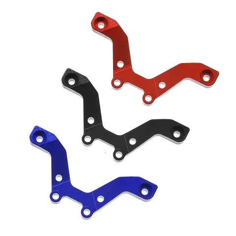 Arrma 1/18 Typhon Grom용 7075 알루미늄 전면 댐퍼 플레이트 - 충격 흡수 장치 브래킷 업그레이드 - Mega 380 호환 가능