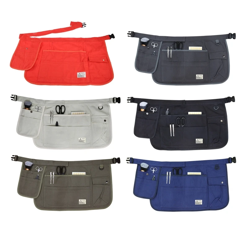 H55A Garden Tool Belt Gardening Apron Utility Belt for Home Improvement Housekeeping Half Waist Canvas Apron for Home