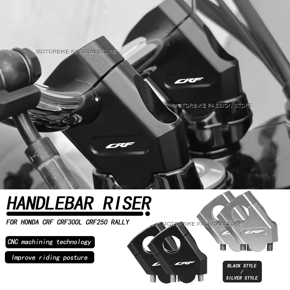 Motorcycle Handlebar accessories Riser Bar Mount Handle Clamp Lift Adapte For HONDA crf CRF300L CRF250RALLY CRF