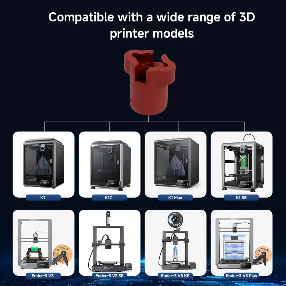 Creality K1C Silicone Sock 3/5/10PCS K1 Silicone Cover Hotend Heat Insulation Case Cover Heating Block Cover for K1C/K1/K1 Max