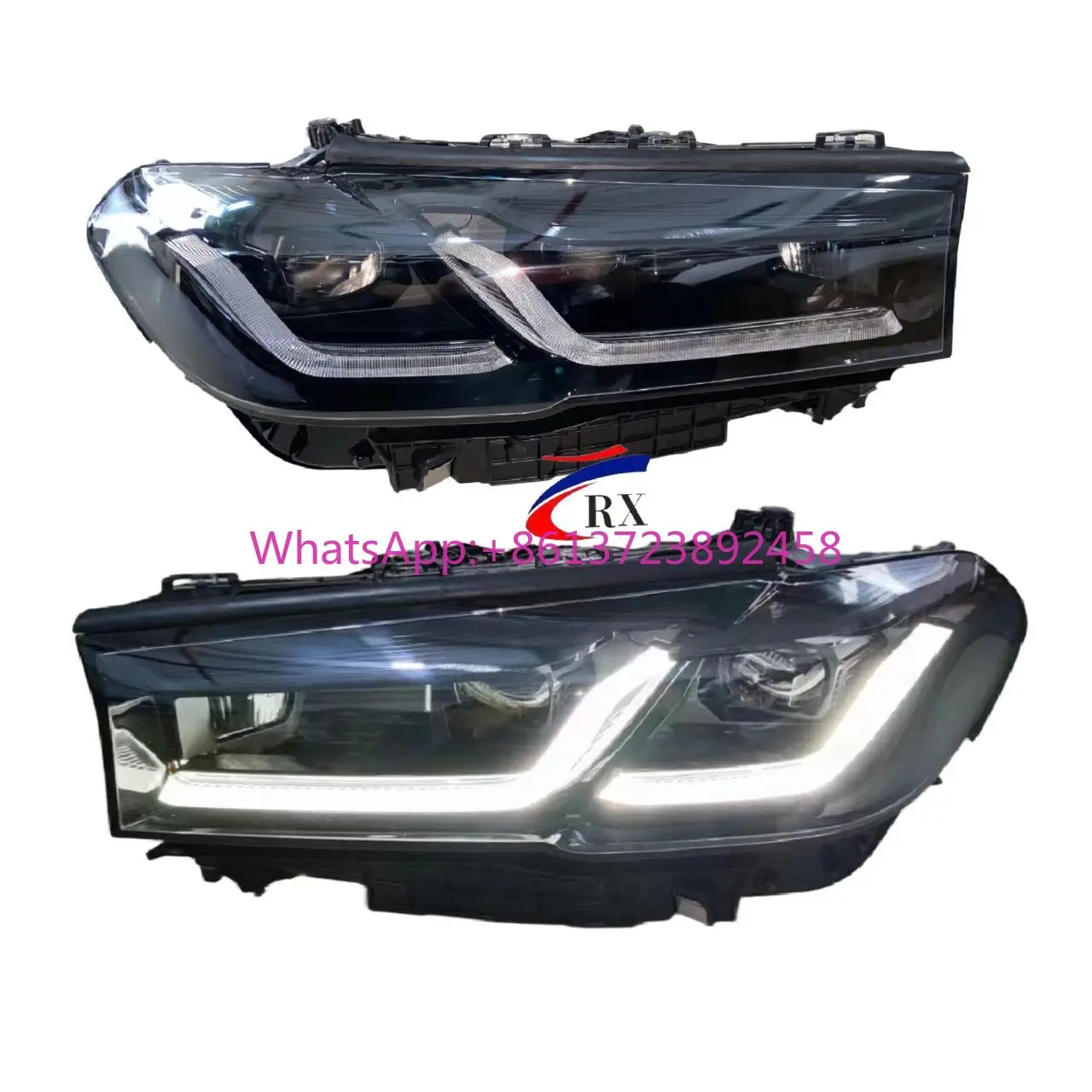 

Suitable for 2021-2023 BMW 5 Series G30 G38 520i 525i 528i 530i 540i M5 Car Lighting System LED Headlights Black Version