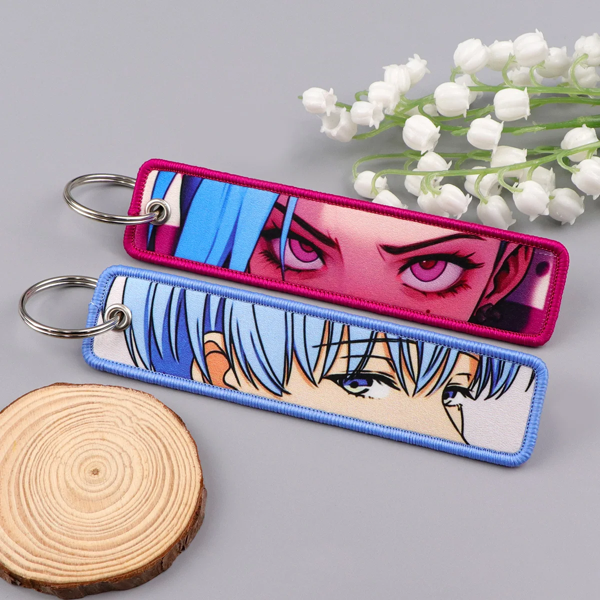 1 Pcs Cool Game Girl Keychain for Motorcycles Men Women Key Fobs Holder Key Tag Key Ring Key Accessories Fans Gifts view 4